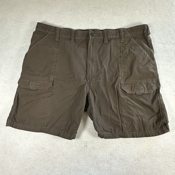Wrangler‎ Shorts Mens 44 Brown Front Cargo Pockets Hiking Relaxed Fit - Picture 1 of 5